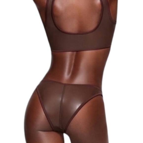 NWT SKIMS Scuba Swim Tanga Bikini Bottom GRAY M - Picture 5 of 5